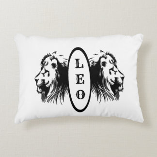 Leo the Lion Bookended Zodiac Accent Pillow