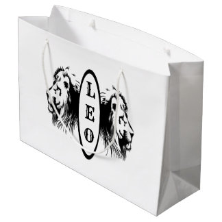 Leo the Lion Bookended Zodiac Large Gift Bag
