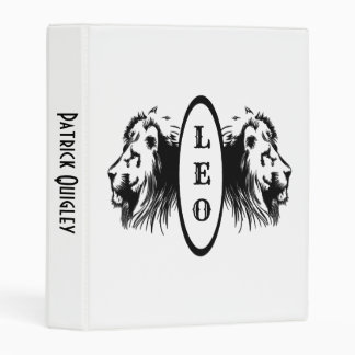 Leo the Lion Bookended Zodiac Mini Binder