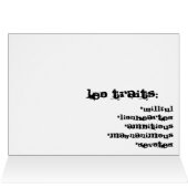 Leo, the Lion Cards (Inside Horizontal (Top))