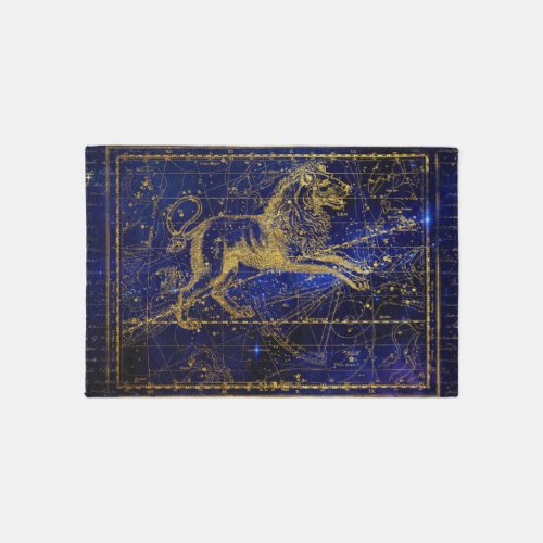 leo the lion constellation rug