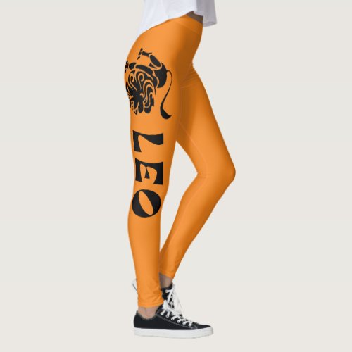 LEO THE LION GRAPHIC ZODIAC LEGGINGS