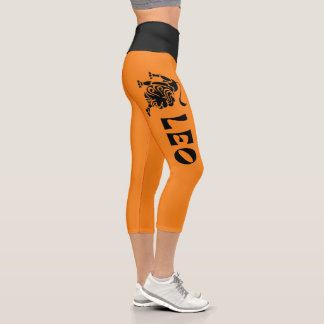 LEO THE LION GRAPHIC ZODIAC YOGA PANTS