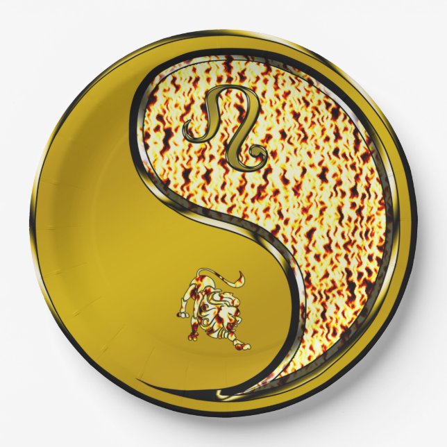 Leo the Lion Paper Plates (Front)