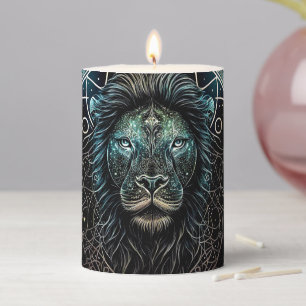 Leo the Lion Pillar Candle