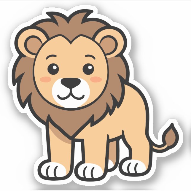 Leo the Lion Sticker (Front)