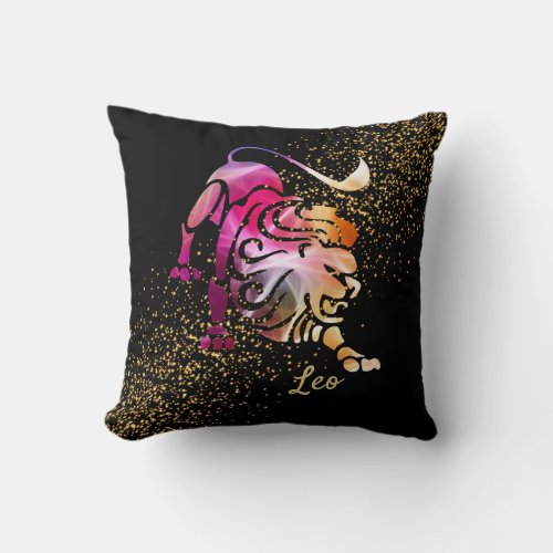 Leo the Lion Throw Pillow