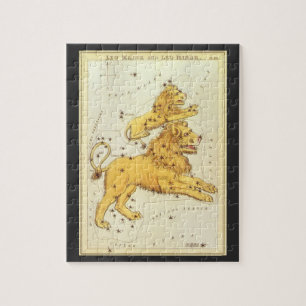 Leo the Lion Vintage Constellation Urania's Mirror Jigsaw Puzzle