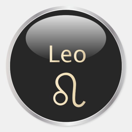 Leo the lion zodiac astrology, star sign stickers | Zazzle