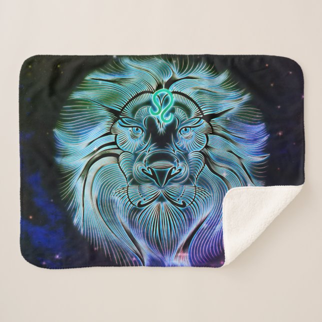 leo the lion zodiac blanket (Front (Horizontal))
