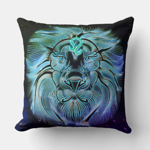 leo the lion zodiac pillow