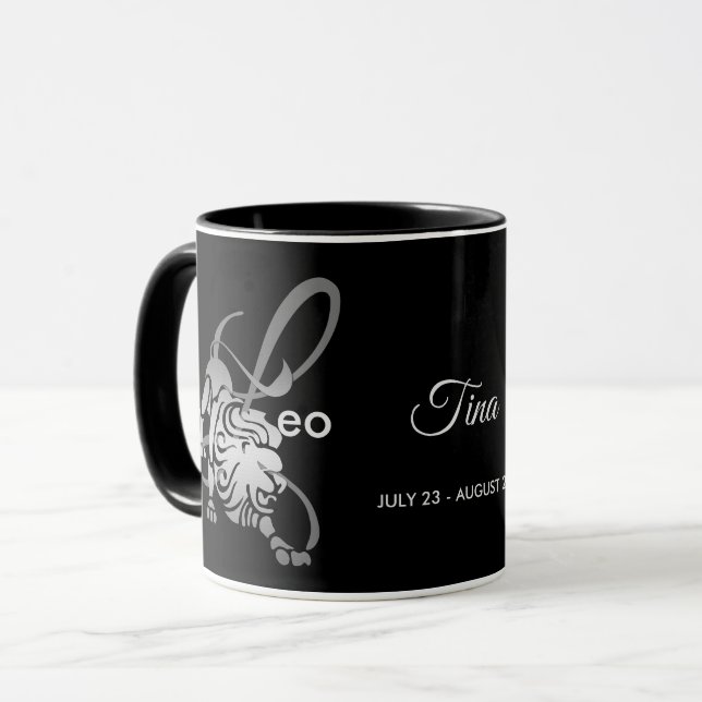 Leo ♌ the Lion - Zodiac Sign Mug (Front Left)