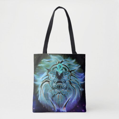 leo the lion zodiac tote bag