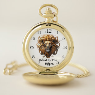 Leo The Lion: Zodiac's Fiery Birth Sign Pocket Watch