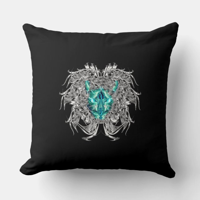 Leo – The Solar Flame Throw Pillow (Front)