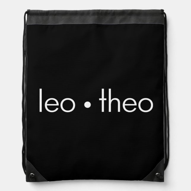 Leo ・ theo | drawstring bag (Front)