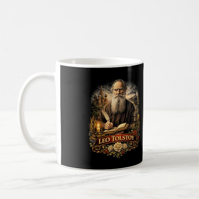 Leo Tolstoy Coffee Mug (Left)