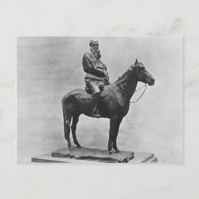 Leo Tolstoy riding Delire Postcard (Front)