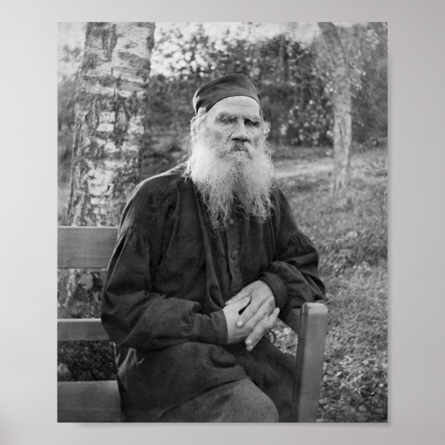 Leo Tolstoy - Russian Author Portrait Poster (Front)