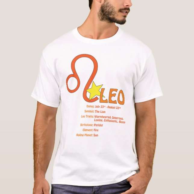 Leo Traits T-Shirt (Front)