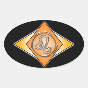 Leo Triangles Birth Signs Stickers