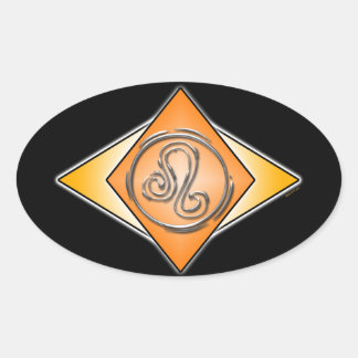 Leo Triangles Birth Signs Stickers