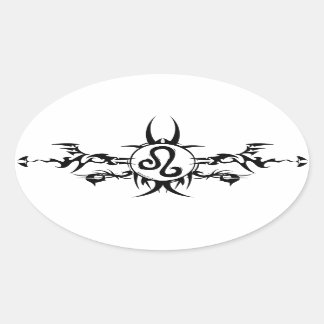 Leo Tribal Birth Signs Stickers