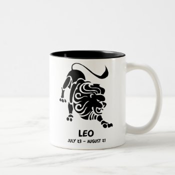 Leo Two-tone Coffee Mug by zodiacgifts at Zazzle