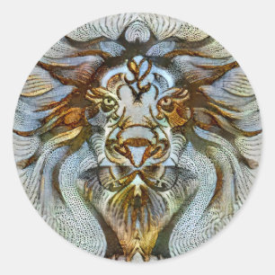 Leo Venice Classic Round Sticker