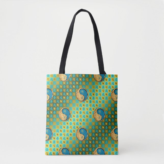 Leo & Water Dog Tote Bag (Front)