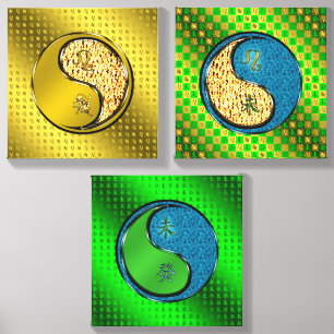 Leo & Water Goat Canvas Photo Tile