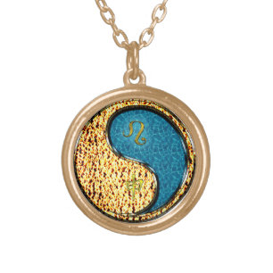 Leo & Water Monkey Gold Plated Necklace