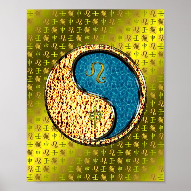 Leo & Water Monkey Poster (Front)