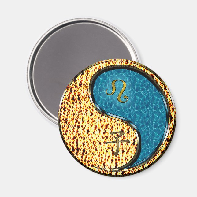 Leo & Water Rat Magnet (Front/Back)