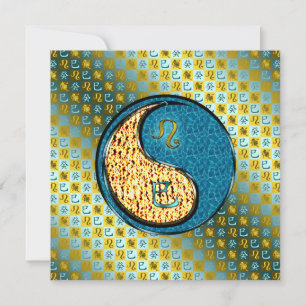 Leo & Water Snake Card