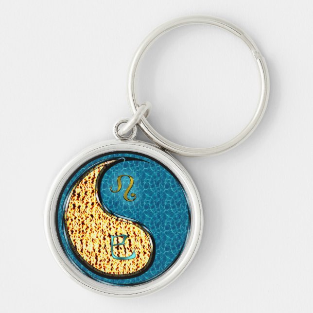 Leo & Water Snake Keychain (Front)