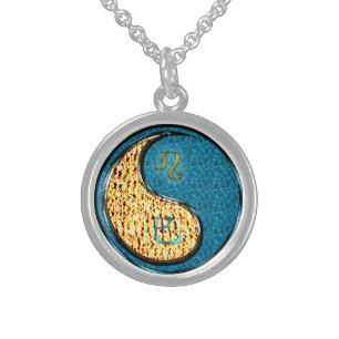 Leo & Water Snake Sterling Silver Necklace