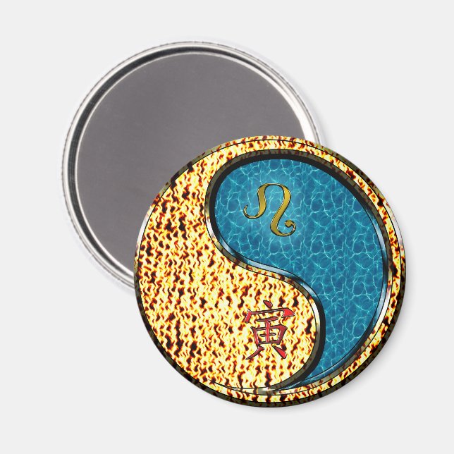 Leo & Water Tiger Magnet (Front/Back)