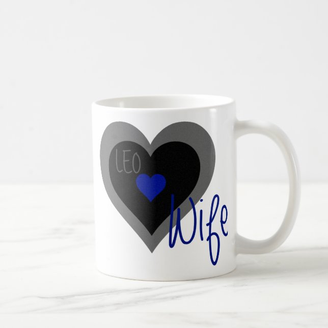 LEO Wife Heart Coffee Mug (Right)