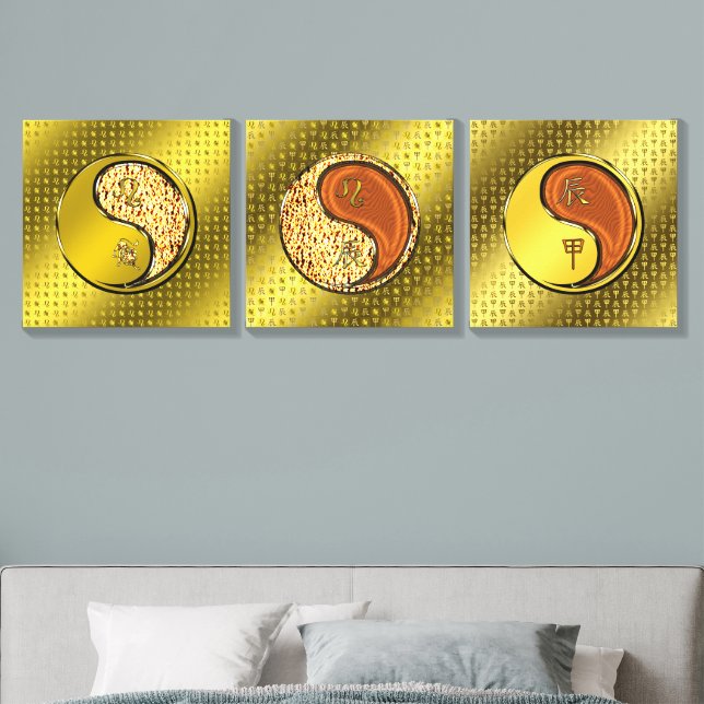 Leo & Wood Dragon Canvas Photo Tile (Bedroom)