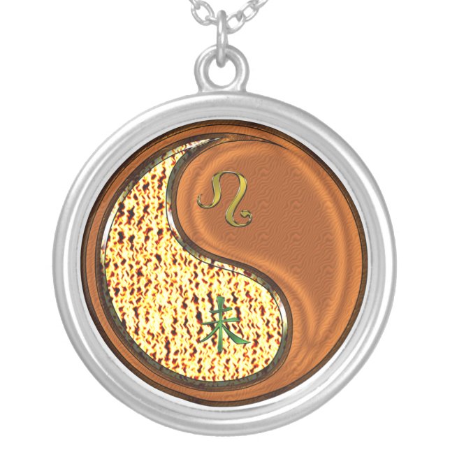 Leo & Wood Goat Silver Plated Necklace (Front)