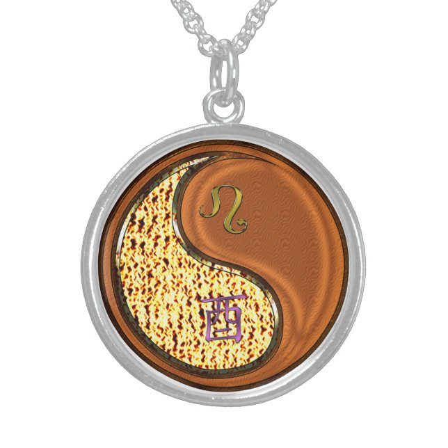 Leo & Wood Rooster Sterling Silver Necklace (Front)