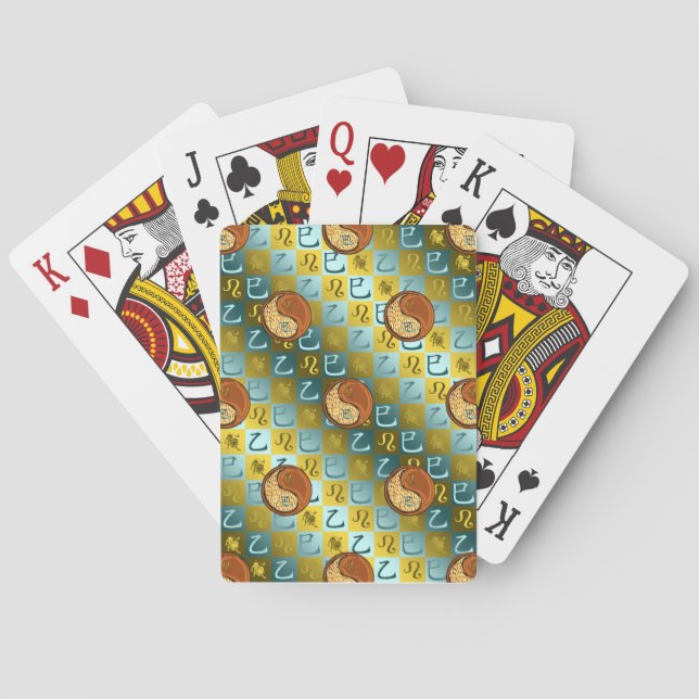 Leo & Wood Snake Poker Cards (Back)