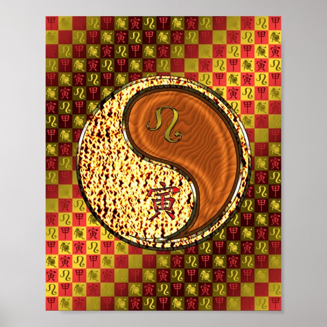 Leo & Wood Tiger Poster (Front)