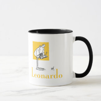 leo writing mug