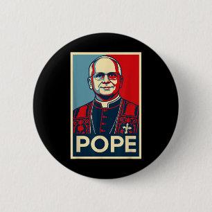 Leo Xiv _ Pope Pop Culture Rome Catholic Christian Button