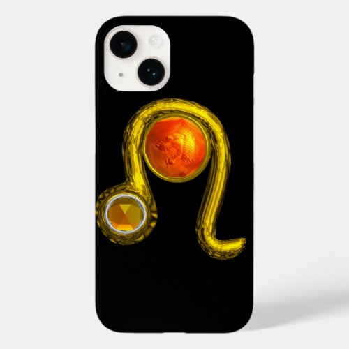 LEO  Yellow Topaz and Gold Case_Mate iPhone 14 Case