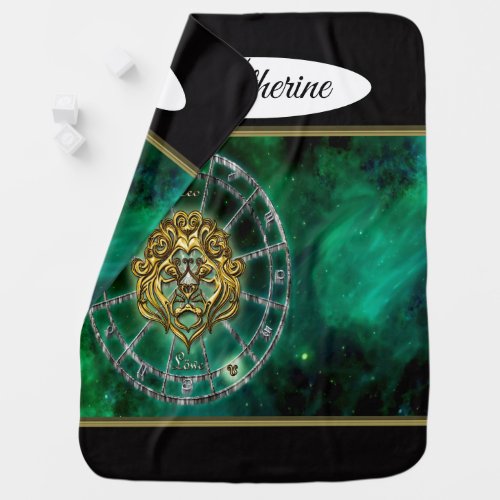 Leo Zodiac Astrology design Baby Blanket