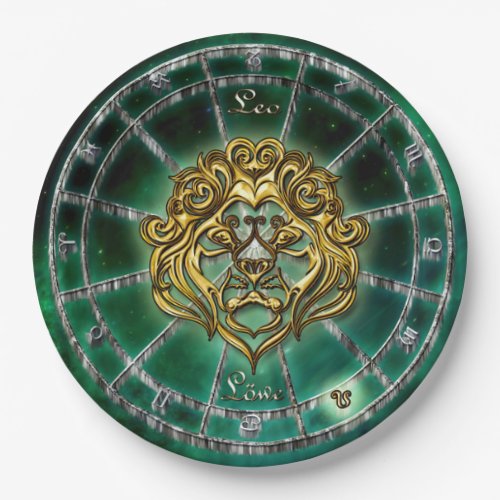 Leo Zodiac Astrology design Paper Plates