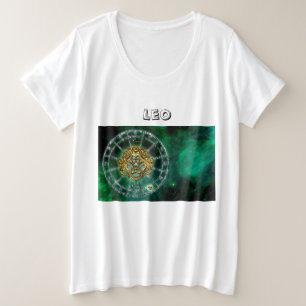 Leo Zodiac Astrology design Plus Size T-Shirt